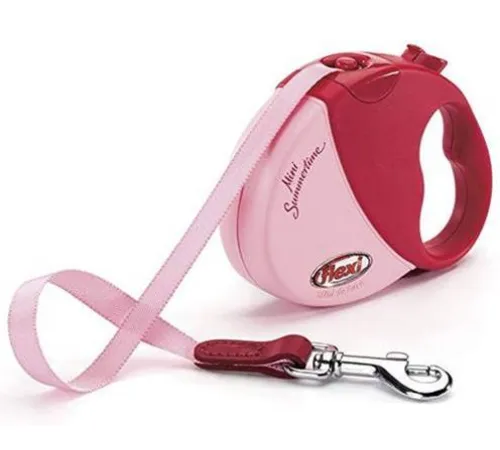 Рулетка Flexi Mini Sammer time XS, лента 3 м, розовый