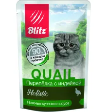 BLITZ Holistic Cat (Перепелка с индейкой), 85 г