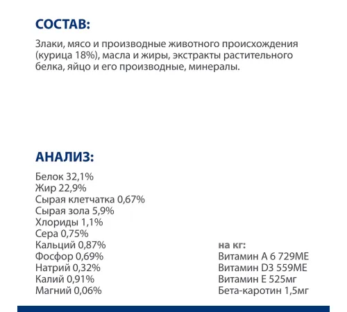 Hill's Prescription Diet s/d Urinary Care для кошек, с курицей 1,5 кг