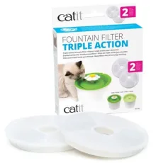 Catit Сменные фонтанные фильтры Triple Action 2 штуки
