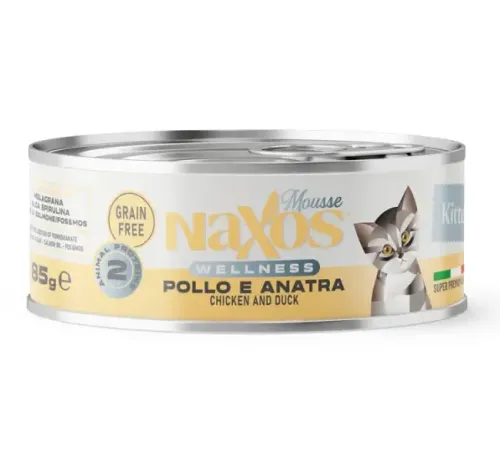 Naxos Wellness Kitten Mousse (Курица и утка), 85 г