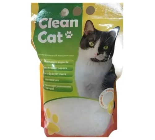 Clean Cat Наполнитель силикагелевый (Ромашка), 3,8 л