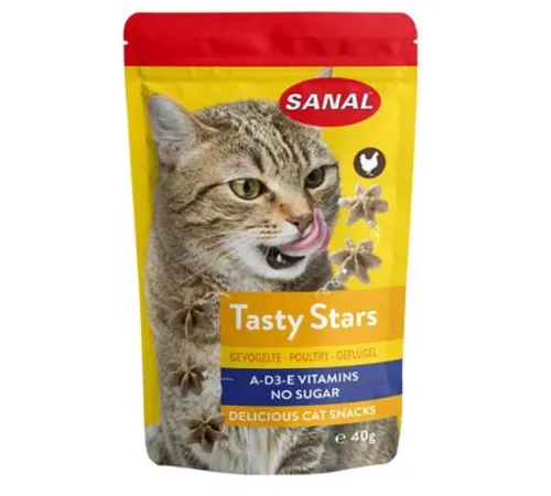 Sanal Лакомство Звездочки с птицей, 40 г