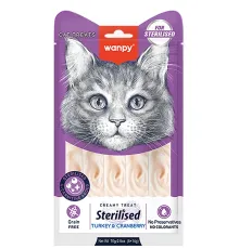 Wanpy Cat Нежное пюре из тунца с клюквой, 70 г