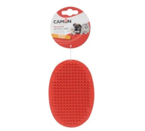 CAMON Щетка массажная на руку красная, 13х9 см