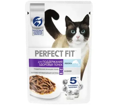 Perfect Fit Здоровье почек для кошек (Лосось в соусе), 75 г