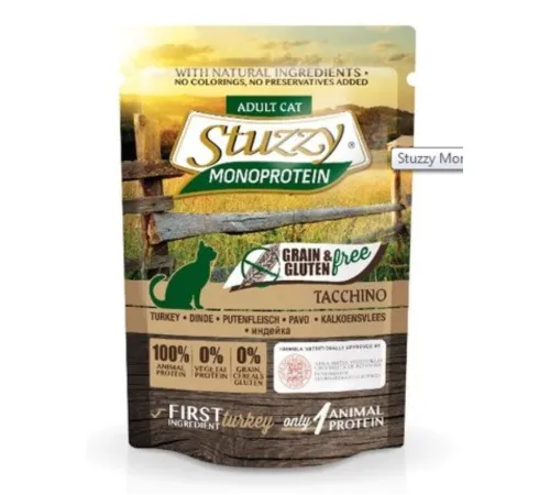 Stuzzy Monoprotein Паучи для кошек (индейка), 85 г