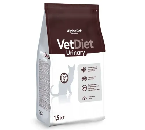 AlphaPet Vet Diet Cat Urinary, 1,5 кг
