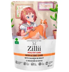 ZILLII Healty Care Skin & Coat Care (Лосось в соусе), 85 г