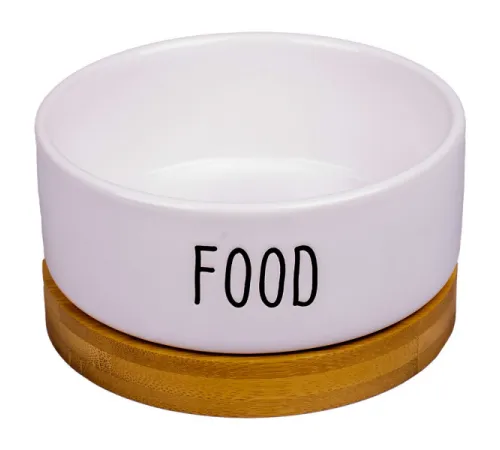 Mr.Kranch Миска керамическая Food 340 мл, белая