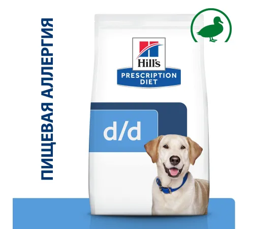 Hill's Prescription Diet d/d Food Sensitivities для собак (утка, рис), 4 кг