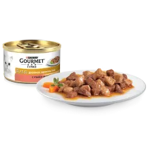 Gourmet Голд Кусочки с уткой и индейкой, 85 г