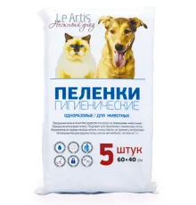 Le Аrtis Пеленки впитывающие для животных S, 60х40 (5 шт/уп)
