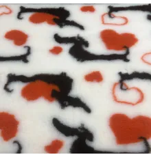 ProFleece Коврик меховой Мнямс Такса Макс 1х1,6 м, сливки/шоколад/оранжевый