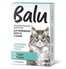 BALU Здоровое пищеварение Лакомство мультивитаминное для кошек, 100 таб