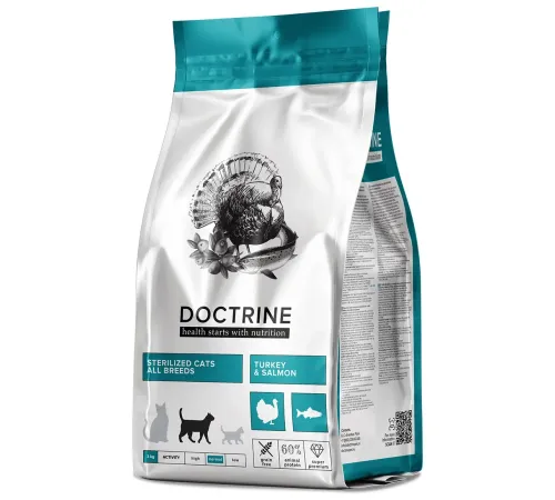 Doctrine Sterilized Cat (Индейка, лосось), 3 кг