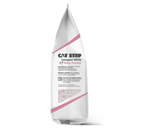 Cat Step Наполнитель белый Compact White Baby Powder, 5 л
