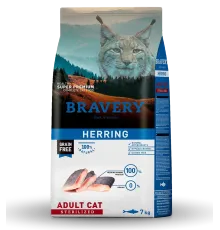 BRAVERY Adult Sterilized Cat (Сельдь), 2 кг