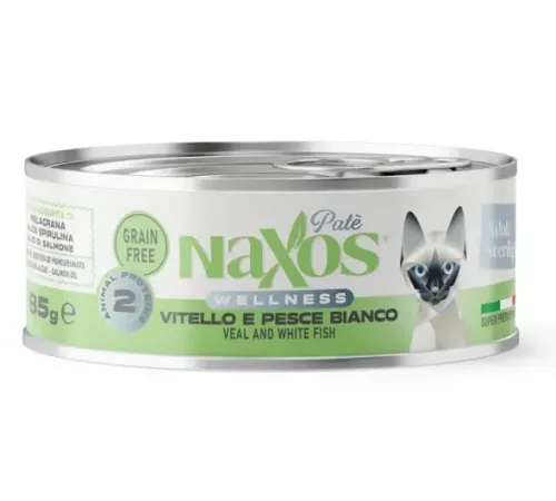 Naxos Wellness Sterilight Pate (Телятина и белая рыба), 85 г