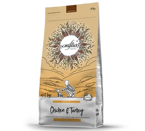 Craftia Natura Adult Mini (Курица, индейка), 2 кг
