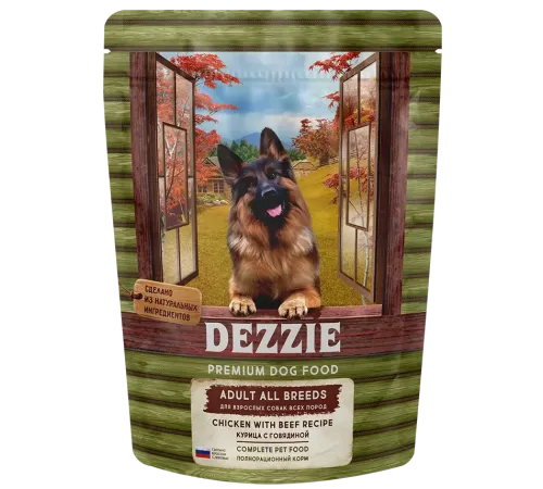 Dezzie Adult Dog (Курица, говядина), 800 г