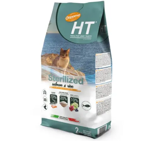 Cennamo HT Sterilized Cat (Лосось, рис), 2 кг
