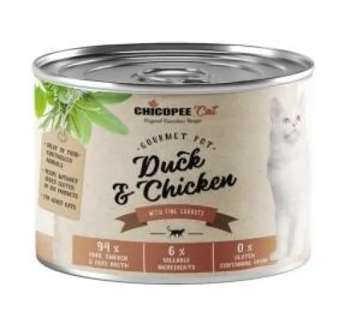 Chicopee Adult Cat (Утка с курицей) 195 г