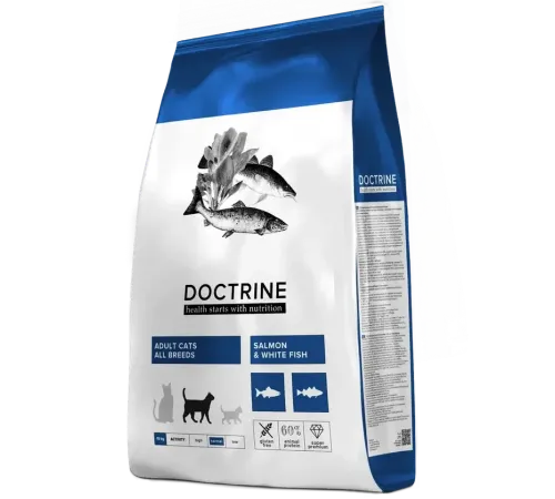 Doctrine Adult Cat (Лосось, белая рыба), 10 кг