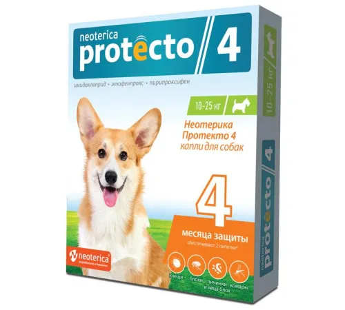 Neoterica Protecto Капли, для собак 10 - 25 кг