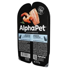 AlphaPet Superpremium Анчоусы и креветки в соусе, 80 г