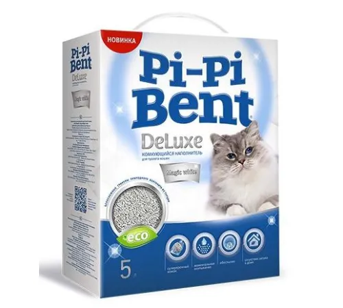 Наполнитель Pi-Pi Bent DeLuxe Magic white, 5 л