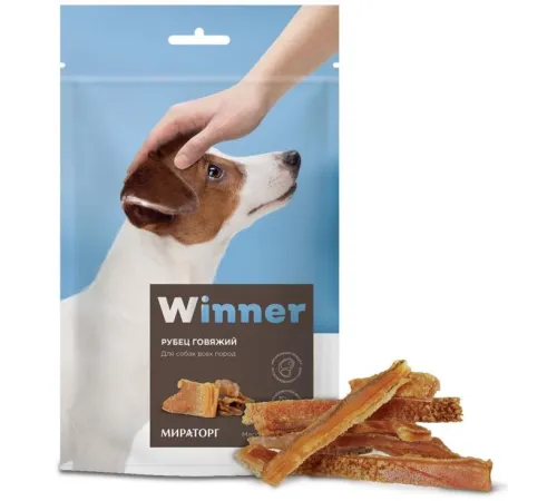 Мираторг Winner Лакомство для собак Рубец говяжий 60 г