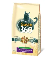 Gusto 360 для кошек (Кролик/индейка/овощи), 20 кг