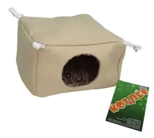 Кот и Пес Домик для грызунов Кубик Mini, 8,5х13х12,5 см