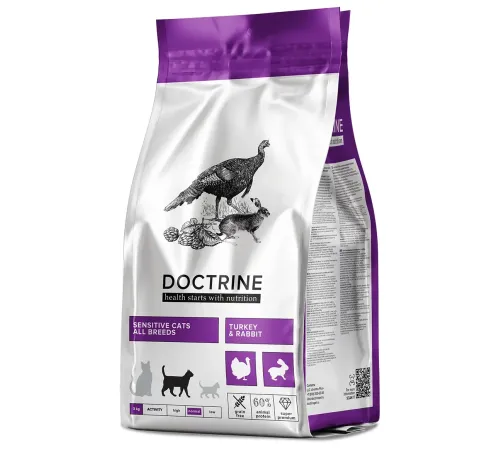 Doctrine Sensitive Cat (Индейка, кролик), 3 кг