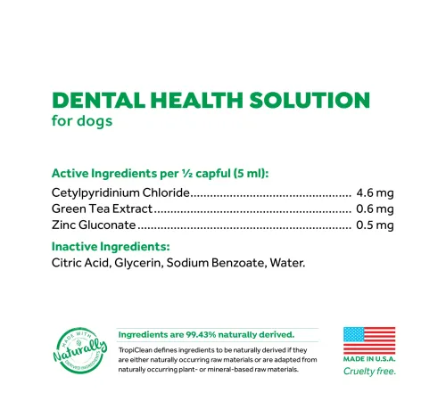 TropiClean Fresh Breath Dental Health Solution, 473 мл
