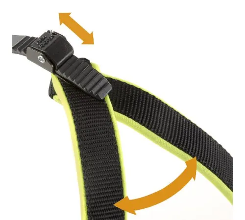 Ferplast Шлея AGILA ERGOFLUO 2, желтая, 37-45см/15мм