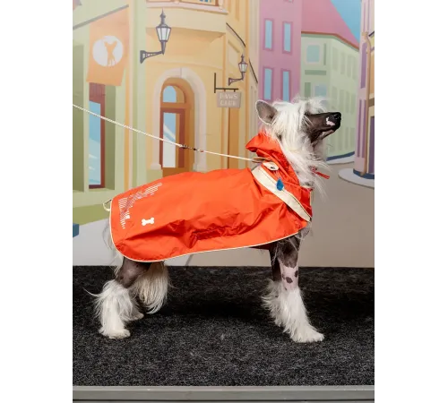 Дождевик-курточка DoggyMan, оранжевая, S