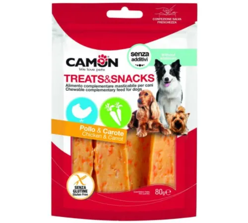 CAMON Снэки курица с морковью, 80 г