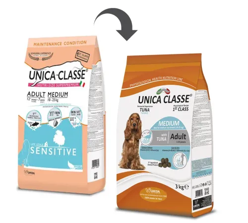 Unica Classe Adult Medium Sensitive (Тунец) 3 кг