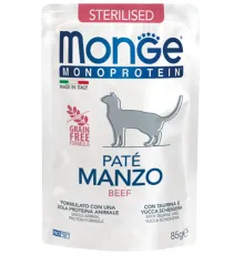 Monge Паштет Mono Sterilised Cat (Говядина), 85 г