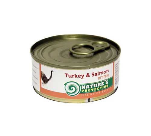 Nature's Protection Kitten Turkey & Salmon (Индейка, лосось) 100 гр