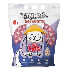 FOR CATS Наполнитель Tofu Natural (лаванда), 6 л