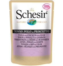 Schesir Tuna Chicken Ham (Тунец, курица, ветчина) 100 г х 10 шт