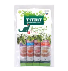 ТИТБИТ Крем-суп для кошек 4 вкуса (Новогодняя коллекция), 10 г х 4 шт