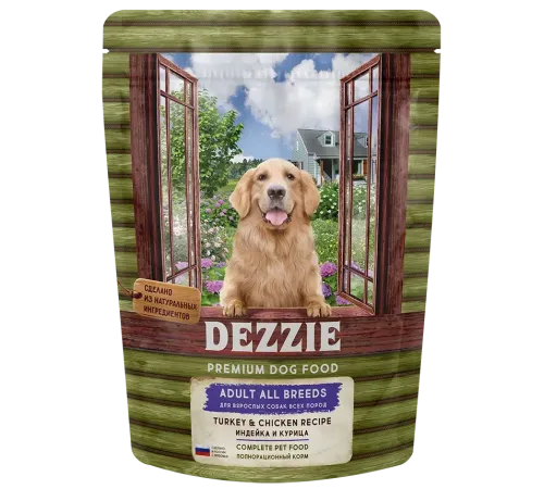 Dezzie Adult Dog (Индейка, курица), 800 г