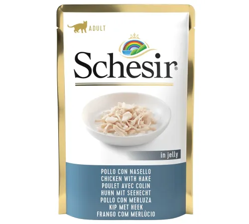 Schesir Chicken Hake (Курица, хек), 85 г