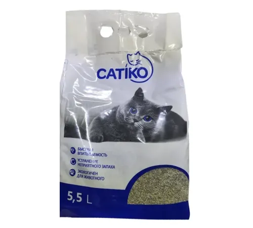 CATIKO Наполнитель комкующийся, 15 кг