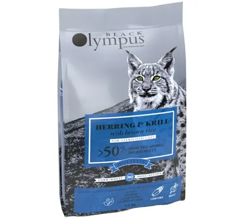 Black Olympus Cat Sterilised (Сельдь, криль), 8 кг срок до 20.05.2026 г