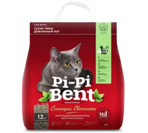 Наполнитель Pi-Pi-Bent Сенсация свежести, 5 кг